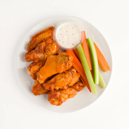 Buffalo Wings w Paleo Ranch + Carrots