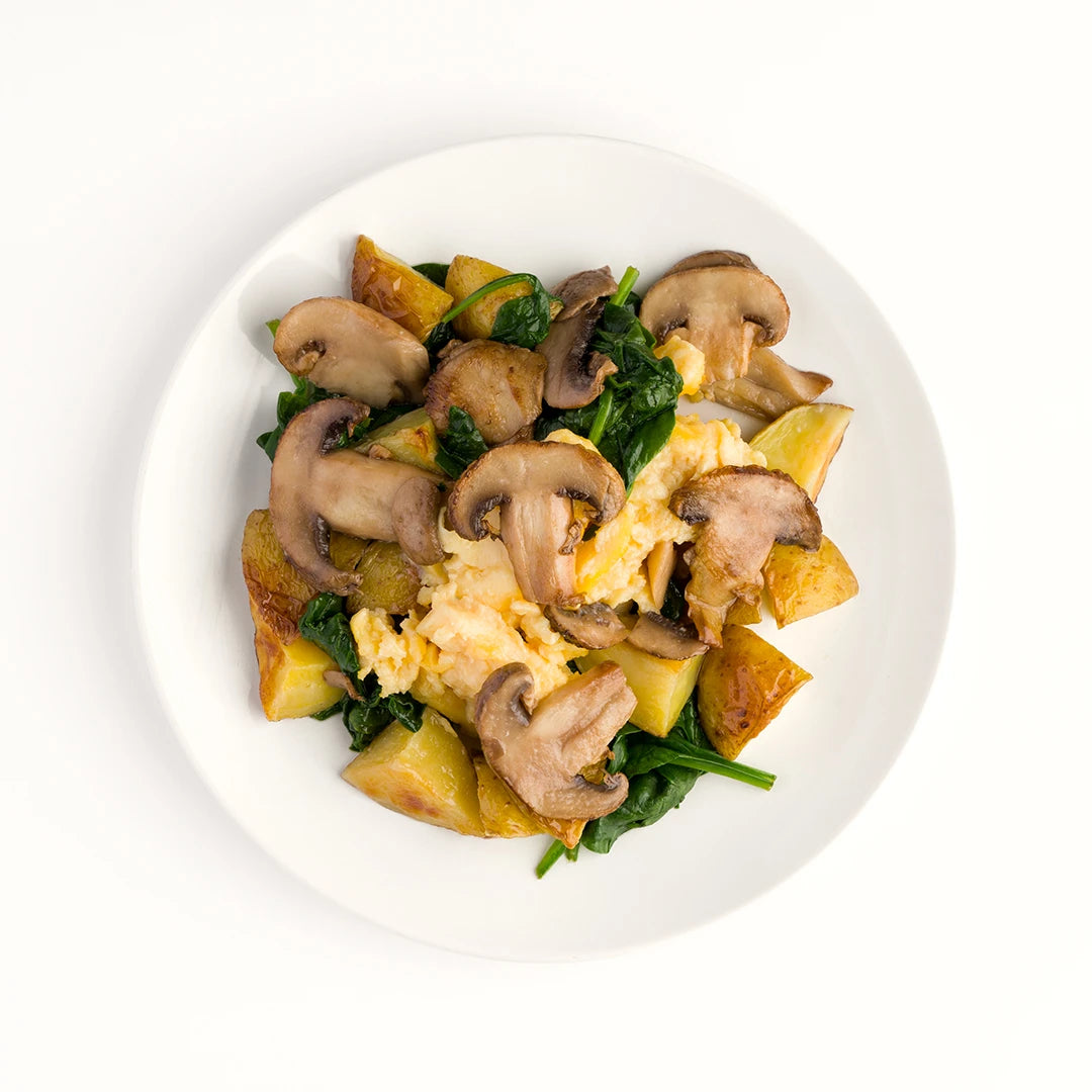 SPINACH + MUSHROOM BREAKFAST SCRAMBLE